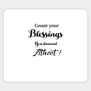 Count your blessings Sticker